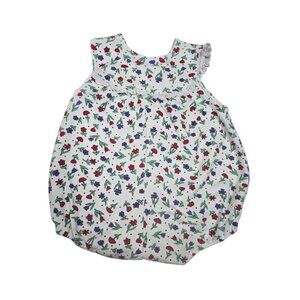 Vintage 90s All Mine Tulip Flower Baby Romper 24 Months